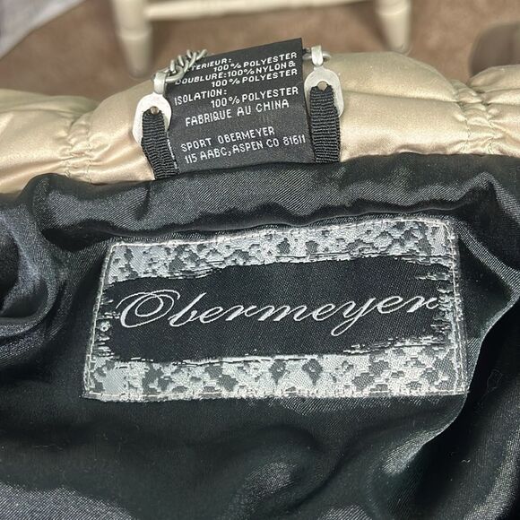 Obermeyer Leighton Champagne or gold full zip winter/ski jacket size 6 - Picture 15 of 16